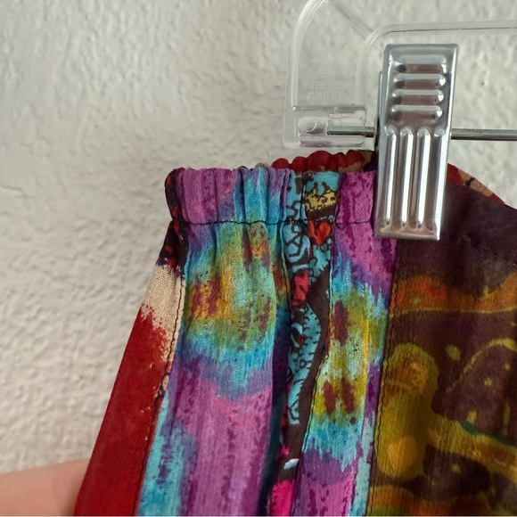 Chico’s Womens Size XL Skirt Patchwork Colorful Boho Abstract Hippie Rayon - Picture 5 of 10
